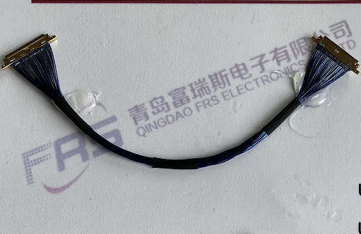 40awg Micro Coax 30-stykowe złącze LVDS Zespoły kabli 250 mm