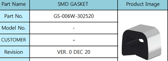 SMD 25mm gumowa płaska uszczelka Silikonowy pierścień typu Technologia montażu powierzchniowego