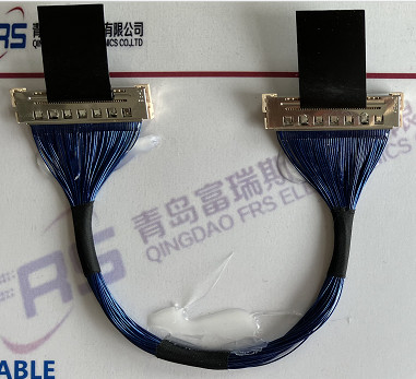 Wiązka przewodów Awg40 LVDS 210 mm LCD 40-stykowe złącze Zespoły kabli mikrokoncentrycznych