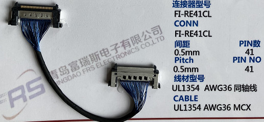 41-pinowy kabel LVDS z pojedynczą osłoną Awg36 do ekranu LCD LED
