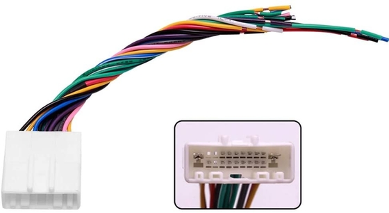 18AWG 4 Głośnik 16-stykowe złącze samochodowe stereo Wiązka przewodów elektrycznych