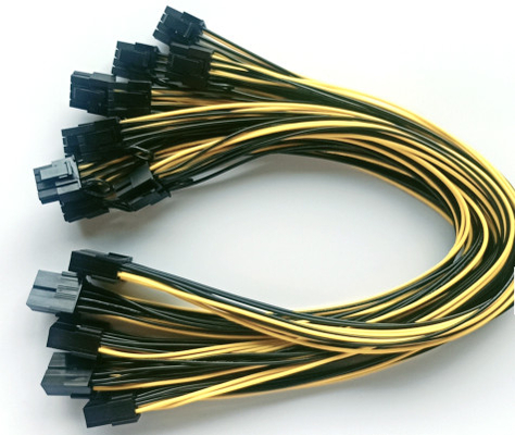 8-pinowa wiązka przewodów zasilających Żeński kabel osłonowy PA66 260 mm do samochodów