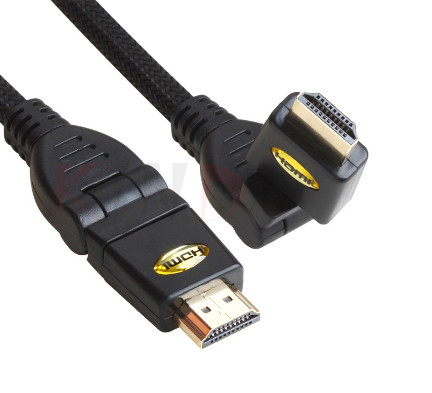 Kabel 1080p 360 stopni 4k Ultra Hd Hdmi 8,0 mm Hdmi High Speed ​​z Ethernetem